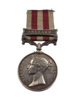 The Indian Mutiny Medal awarded to Private William Kirby
