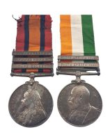 The Boer War Pair awarded to Gunner Benjamin Roslyn