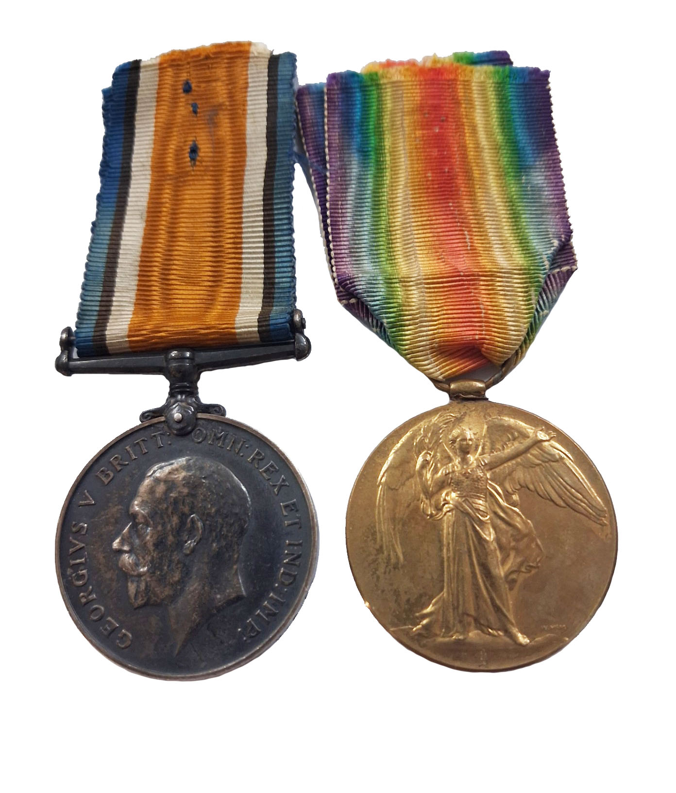 A Great War Royal Flying Corps, Royal Air Force pair to Air Mechanic 2nd Class Leonard David Lion A Great War Royal Flying Corps, Royal Air Force pair to Air Mechanic 2nd Class Leonard David Lion