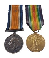 A Great War Pair Awarded to Private Gershon Don