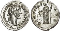 Antoninius Pius Silver Denarius