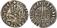 France, Lorraine, Thiebaud II (1303-1312), silver Double Denier