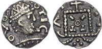 Anglo Saxon (c. 600-775), Silver Sceat, Primary Phase (c. 680-c. 710), Series A 2a.