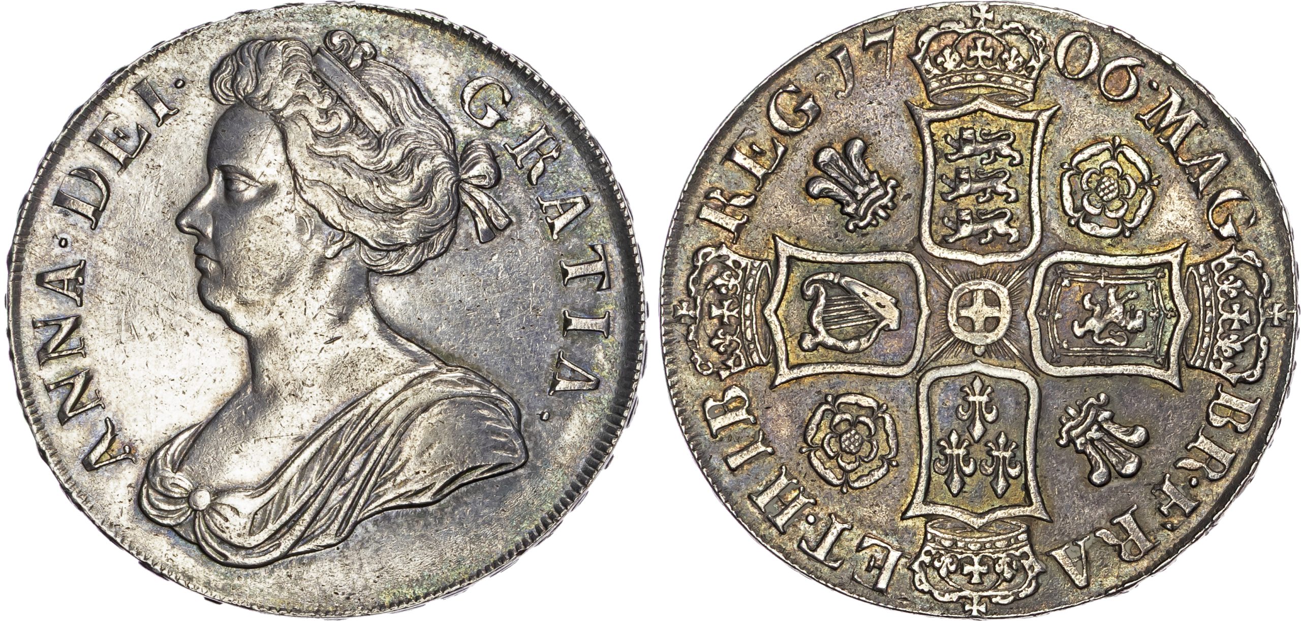 Anne (1702-1714), Silver Crown, 1706 QVINTO
