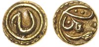 India, Mysore, Tipu Sultan (AH 1197-1213 / 1782-1799 AD), gold Fanam