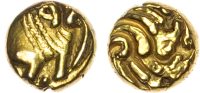 India, Southern Deccan, Western Gangas, gold Gajapati Fanam