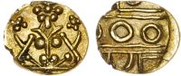India, Mysore, Krishna Raja Wodeyar (AH 1214-1285 / 1799-1869 AD), gold Fanam