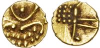 India, Travancore, gold Fanam