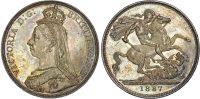 Victoria (1837-1901), Silver Crown, 1887