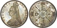 Victoria (1837-1901), Silver Double-Florin, 1887, Roman I in date