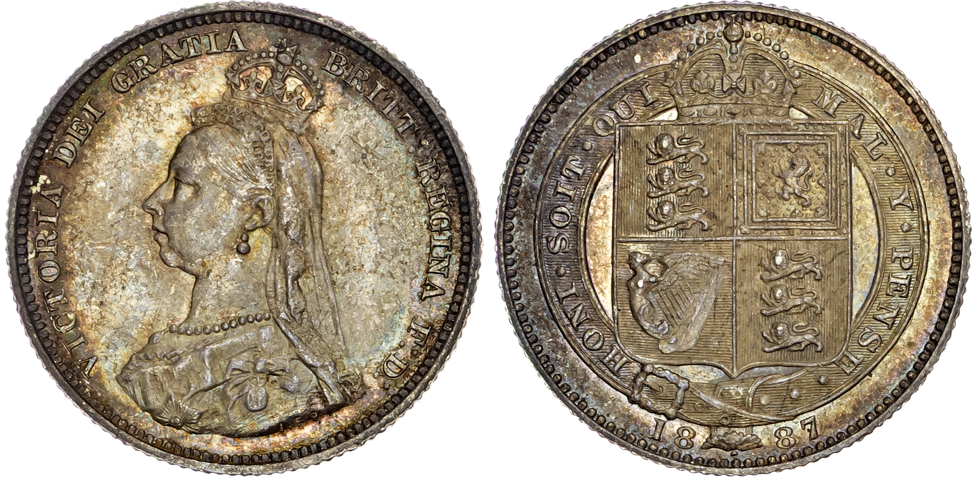 Victoria (1837-1901), Silver Shilling, 1887