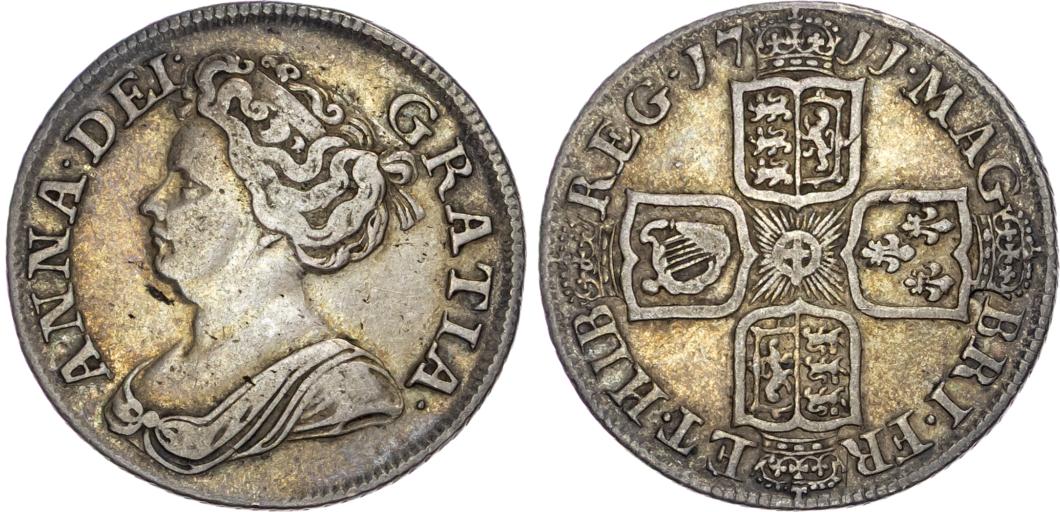 Anne (1702-1714), Silver Shilling, 1711