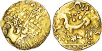 Imported Coinages, Ambiani (c. Late 2nd Century BC) Gold Stater