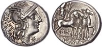 Q. Caecilius Metellus (130 BC) Silver Denarius