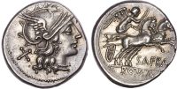 Spurius Afranius (150 BC) Silver Denarius, Rome