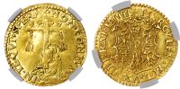 Italy, Ferrara, Hercules II d'Este (1534-1559), Scudo d’oro del Sole - AU 53