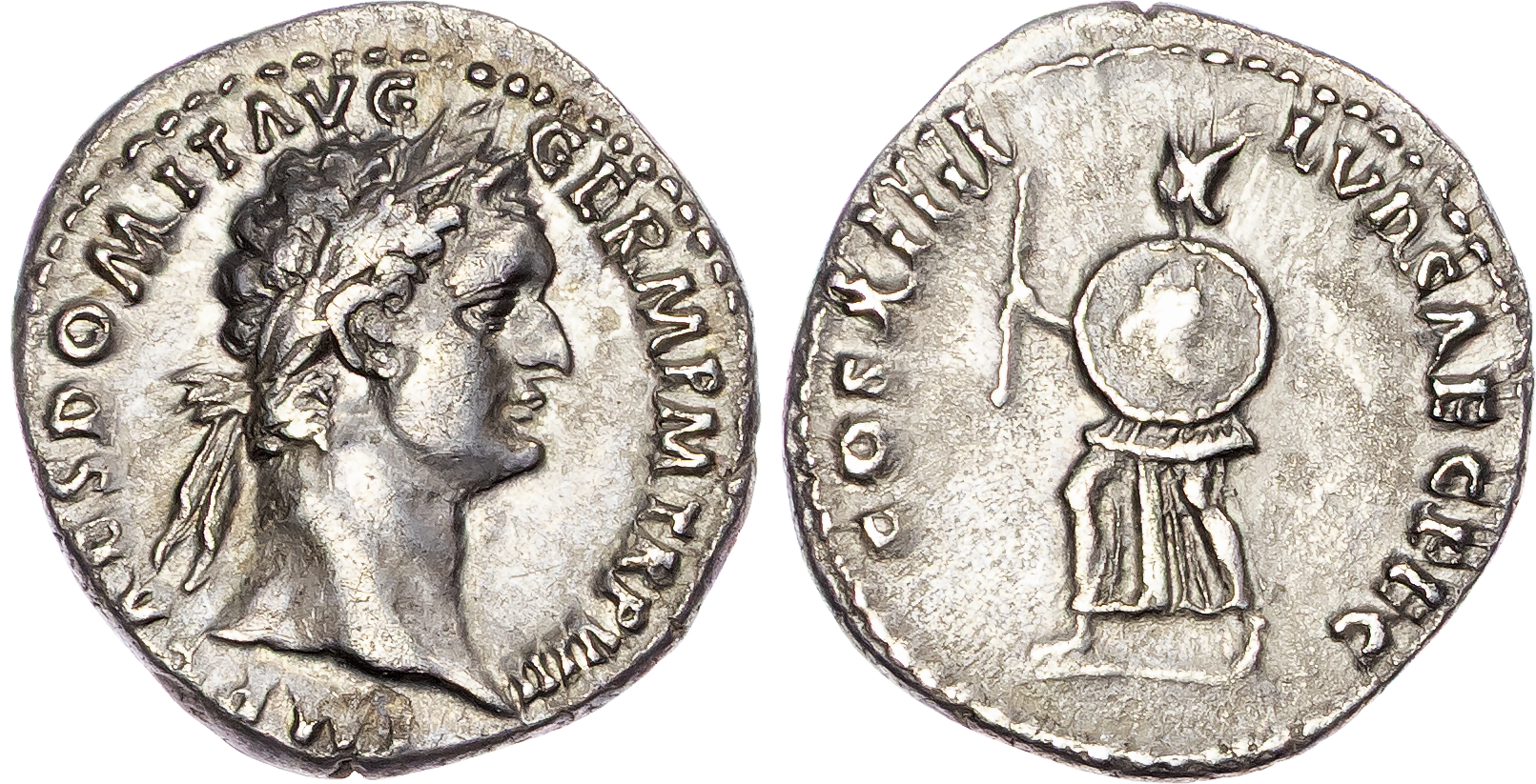 Domitian (AD 81-96) Silver Denarius Domitian (AD 81-96) Silver Denarius