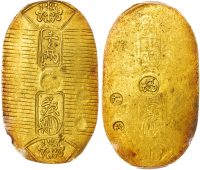 Japan, Manen (1860-1867), gold Koban
