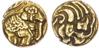 India, Western Gangas, gold Double Gajapati Fanam