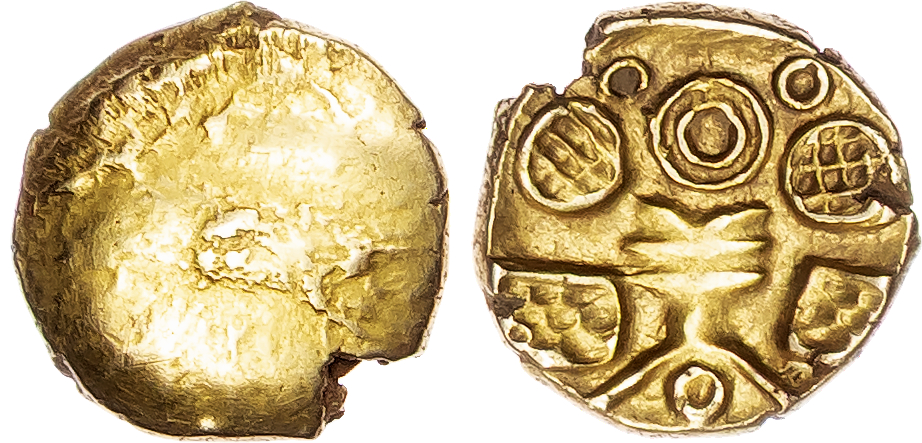 Cantiaci (c. 45-40 BC) Gold 1⁄4 Stater