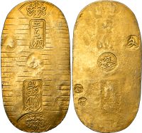 Japan, Bunsei (1819-1828), gold Koban