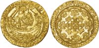 Henry VI (First Reign, 1422-1461), Gold Noble, Annulet Issue (1422-c. 1430), Tower (London) mint, mm. lis