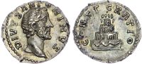 Divus Antoninus Pius, Silver Denarius, struck under Marcus Aurelius