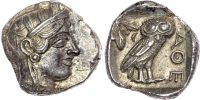 Attica, Athens Silver Tetradrachm