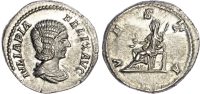 Julia Domna, wife of Septimius Severus, Silver Denarius