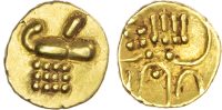 India, Cochin, gold Fanam