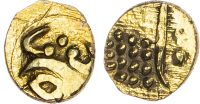 India, Malabar, gold Fanam