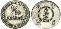Dutch East Indies, nickel 1/10 Dollar, plantation token