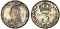 Victoria (1837-1901), Silver Threepence, 1887