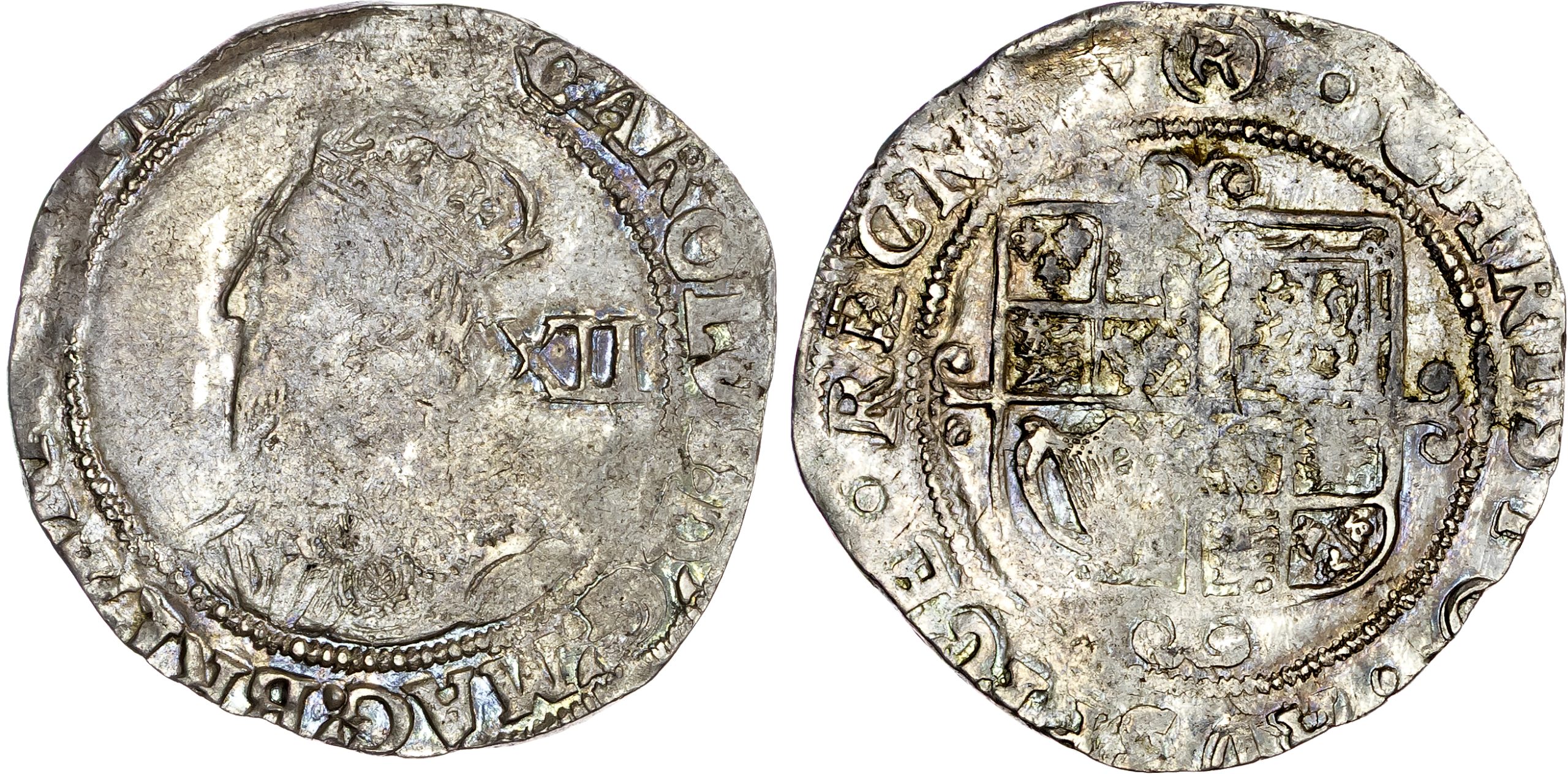 Charles I (1625-1649), Silver Shilling, Tower mint, under Parliament Charles I (1625-1649), Silver Shilling, Tower mint, under Parliament