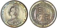Victoria (1837-1901), Silver Shilling, 1887