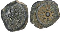 Judaea,  Alexander Jannaeus, Bronze Prutah